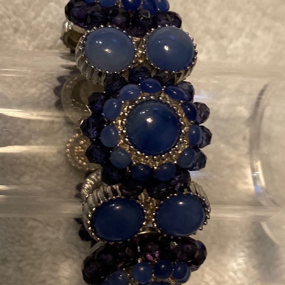 Blue Tone Stretchy Bracelet